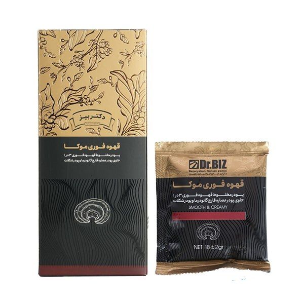 کافه موکا با قارچ گانودرما 20 عددی دکتر بیز